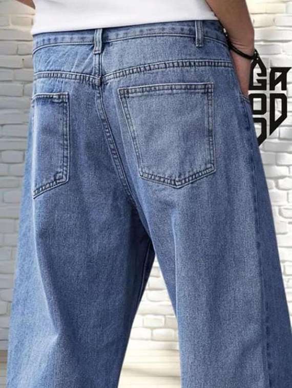 men plain mid rise full length jeans - 22316024 -  Standard Image - 2