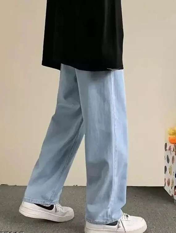 men plain mid rise full length jeans - 22316028 -  Standard Image - 2