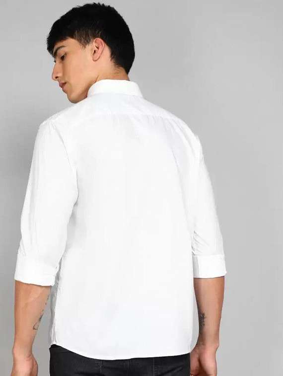 men solid long sleeve regular fit casual shirt - 22316085 -  Standard Image - 2