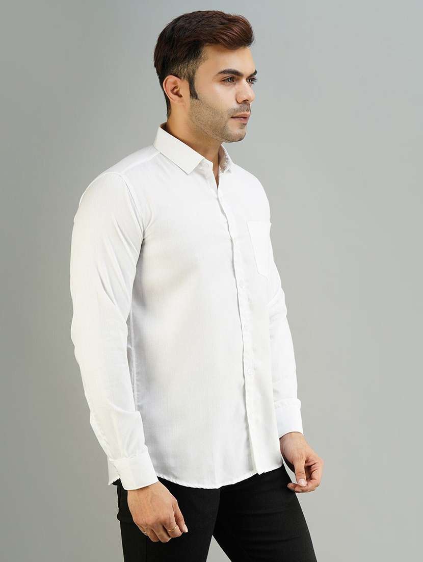 men solid long sleeve regular fit casual shirt - 22316107 -  Standard Image - 2