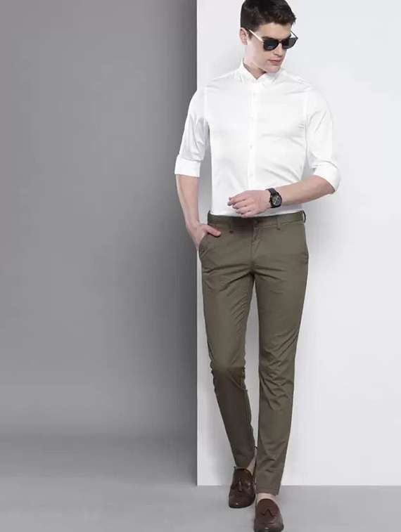 men solid long sleeve slim fit formal shirt - 22316116 -  Standard Image - 2