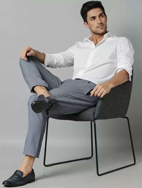 men solid long sleeve regular fit casual shirt - 22316117 -  Standard Image - 2