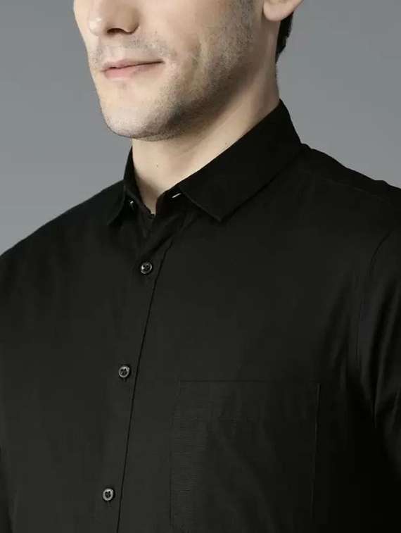 men solid long sleeve regular fit casual shirt - 22316120 -  Standard Image - 2