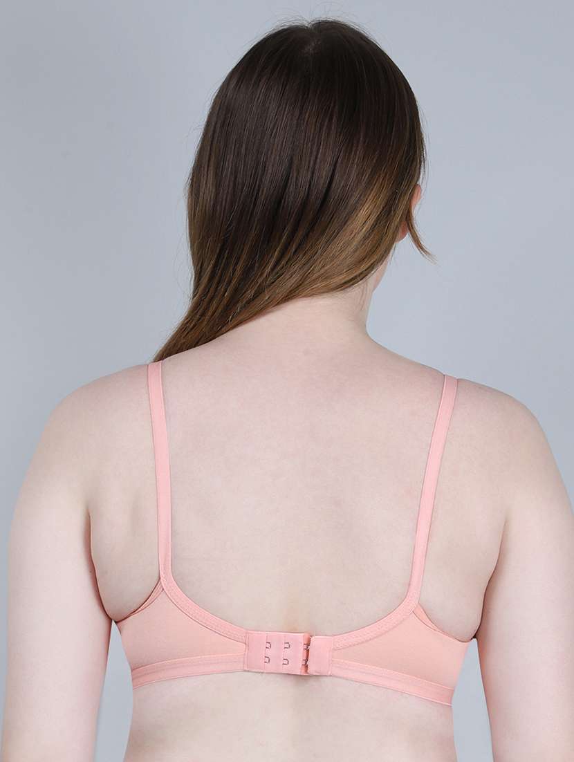 women solid lightly padded t-shirt bra - 22316152 -  Standard Image - 2