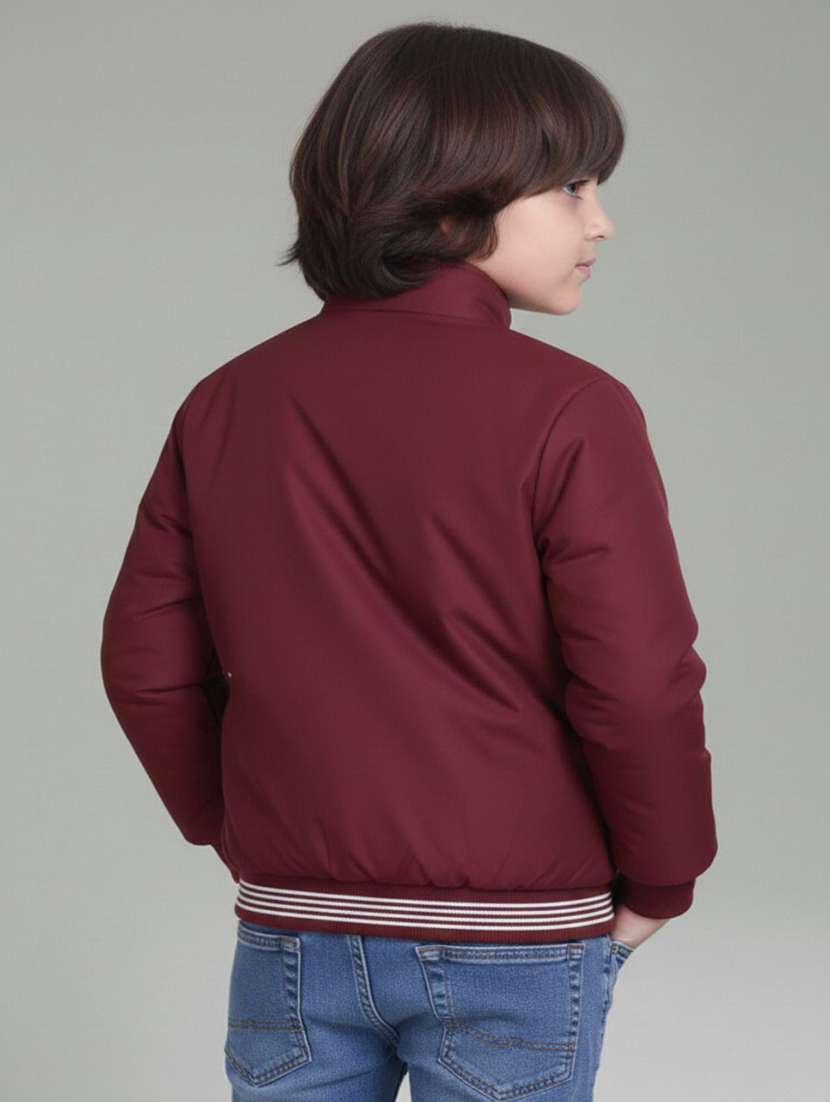 boys solid long sleeve bomber jacket - 22316230 -  Standard Image - 2