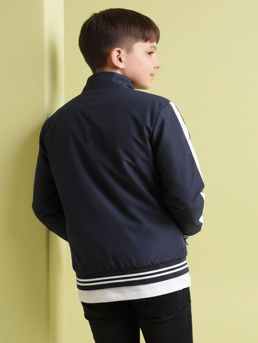 boys solid long sleeve bomber jacket - 22316231 -  Standard Image - 2