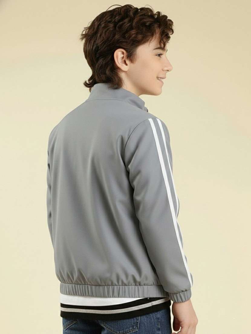 boys solid long sleeve bomber jacket - 22316233 -  Standard Image - 2