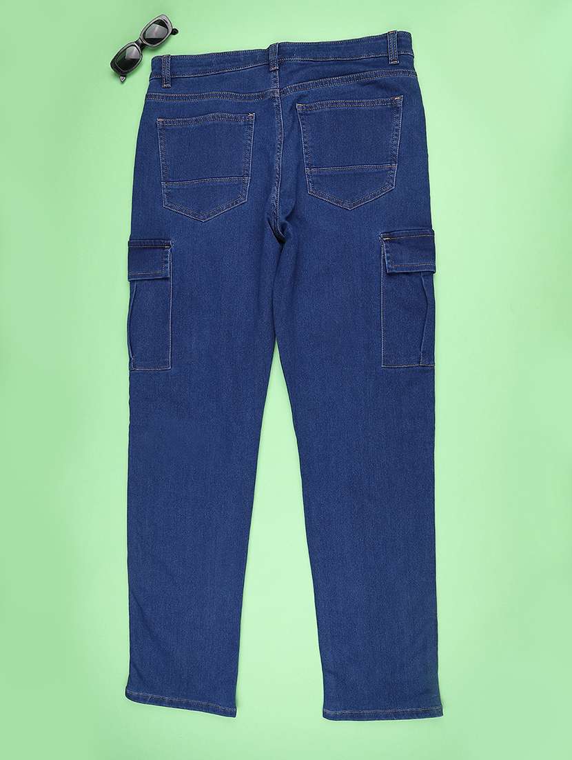 boys solid mid rise regular fit cargo pant - 22316319 -  Standard Image - 2