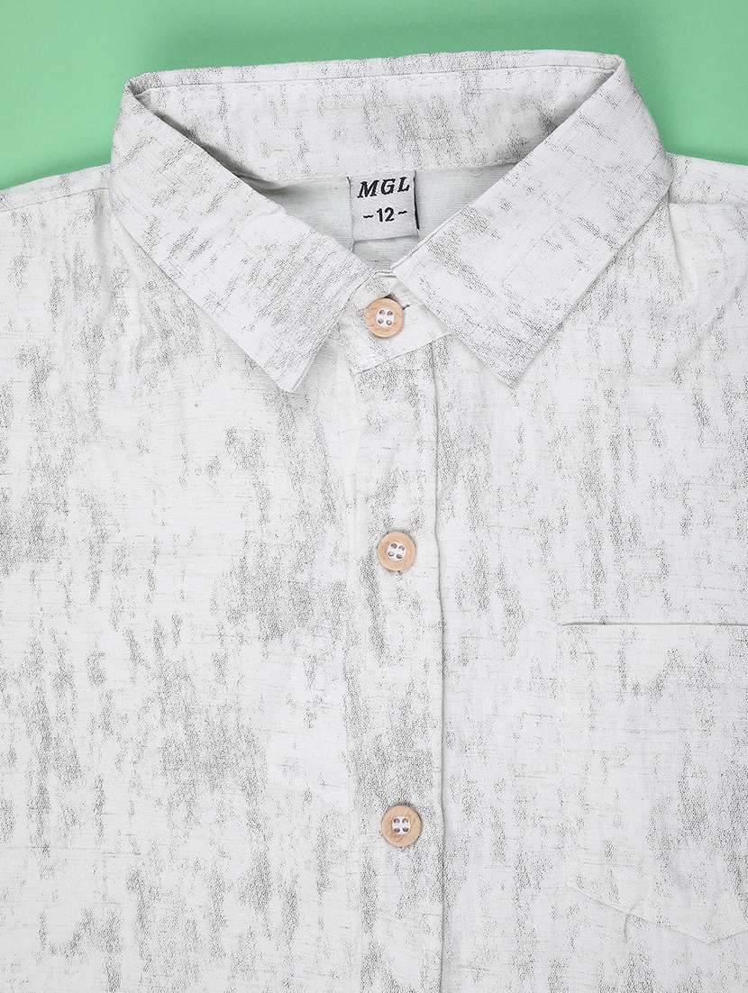boys printed short sleeve collared shirt - 22316478 -  Standard Image - 2