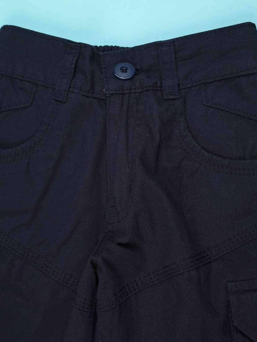 Blue Satin Shorts & Three Fourth - 22316615 -  Standard Image - 2