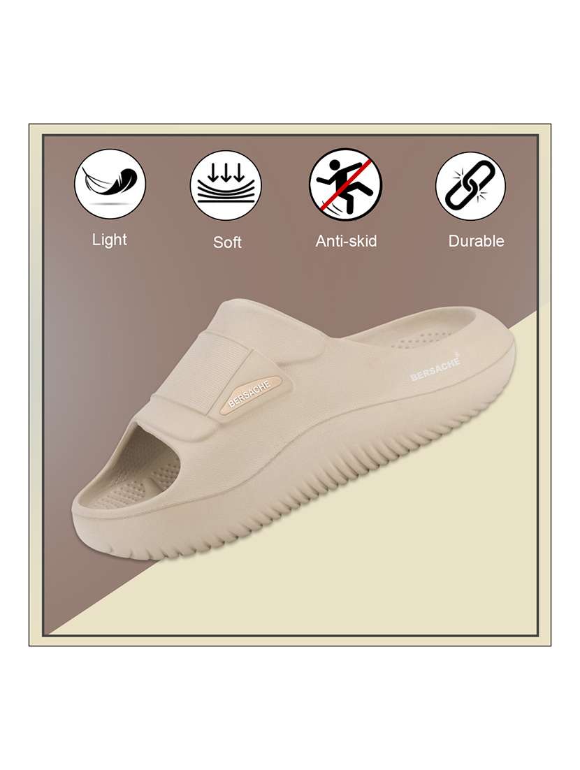 men beige slip on slider - 22316944 -  Standard Image - 2