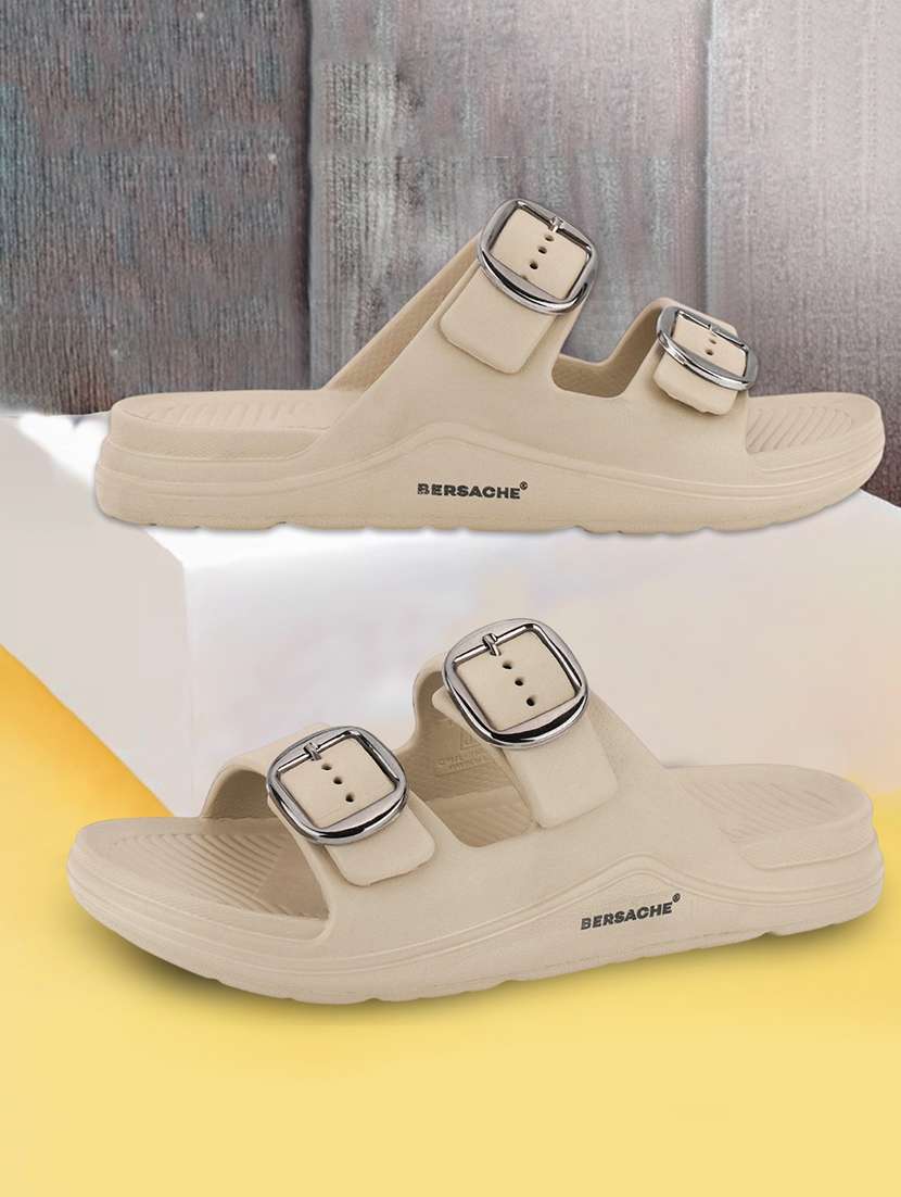 men beige slip on slider