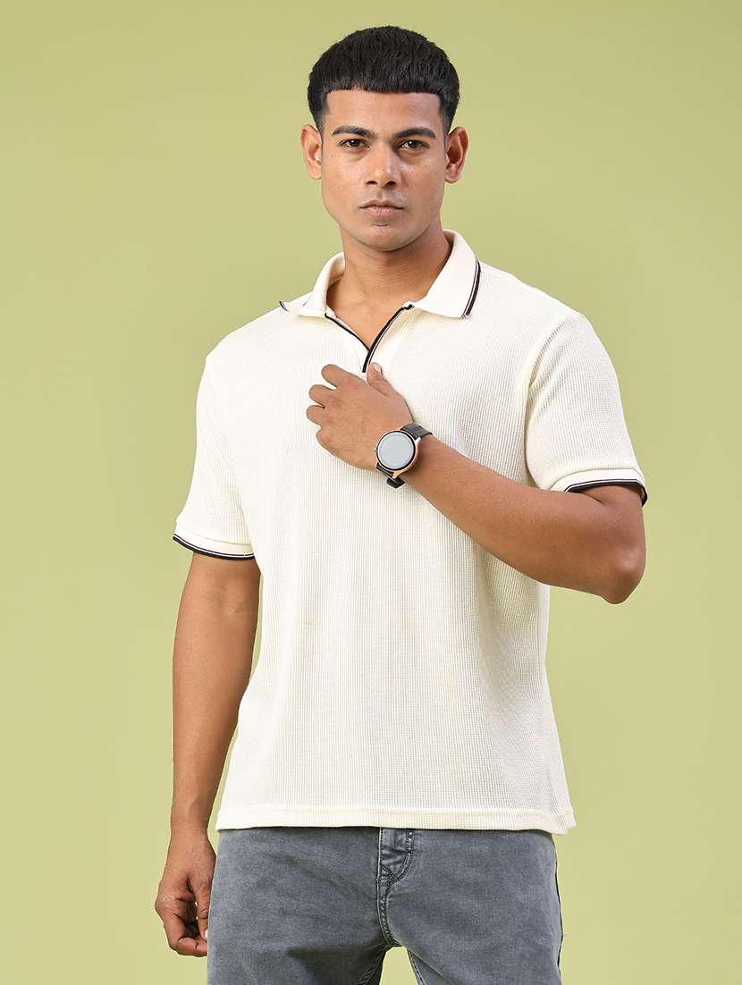 men self design short sleeve regular fit polo t-shirt - 22317195 -  Standard Image - 2
