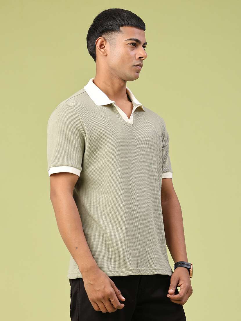 men self design short sleeve regular fit polo t-shirt - 22317196 -  Standard Image - 2