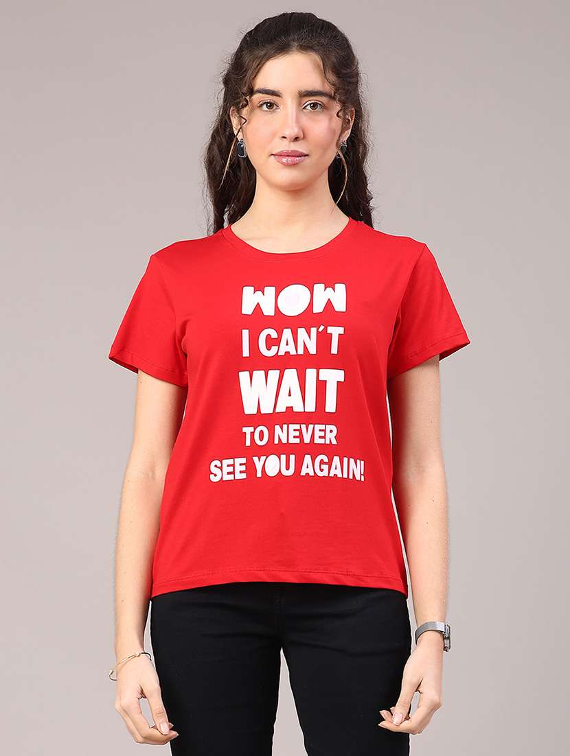 women printed short sleeve t-shirt