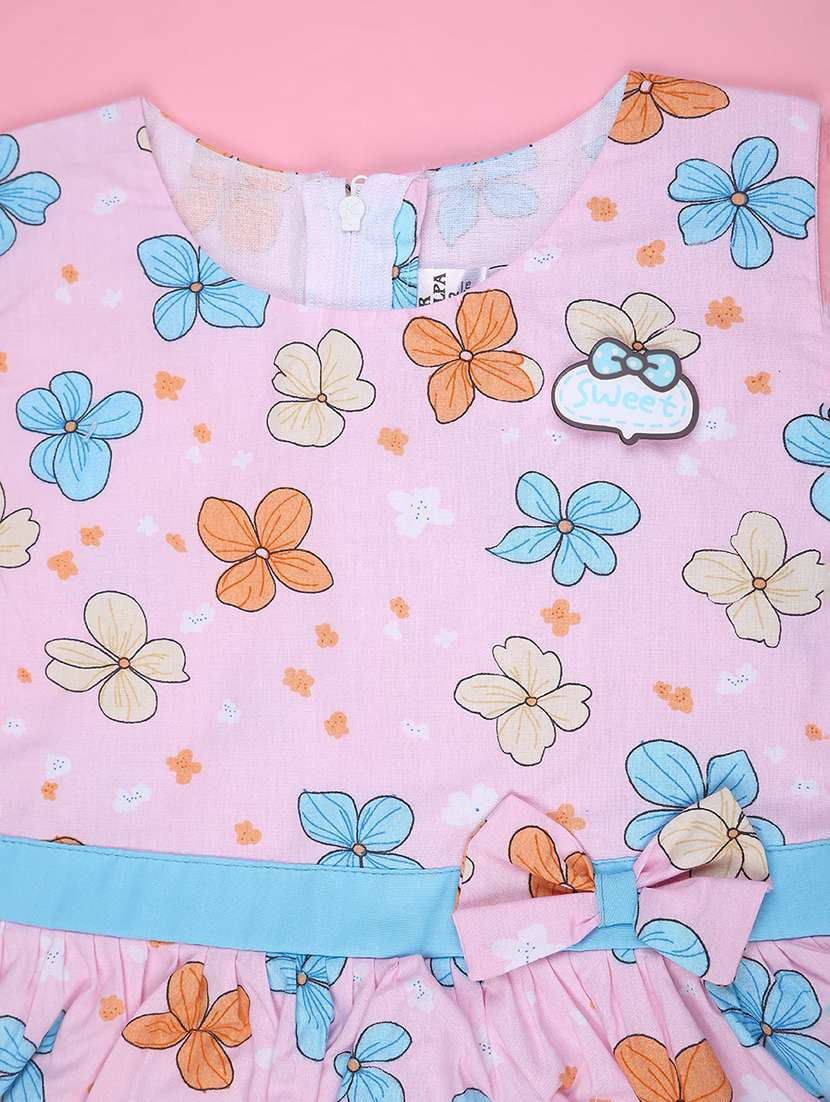 girls floral print sleeveless frock - 22317346 -  Standard Image - 2