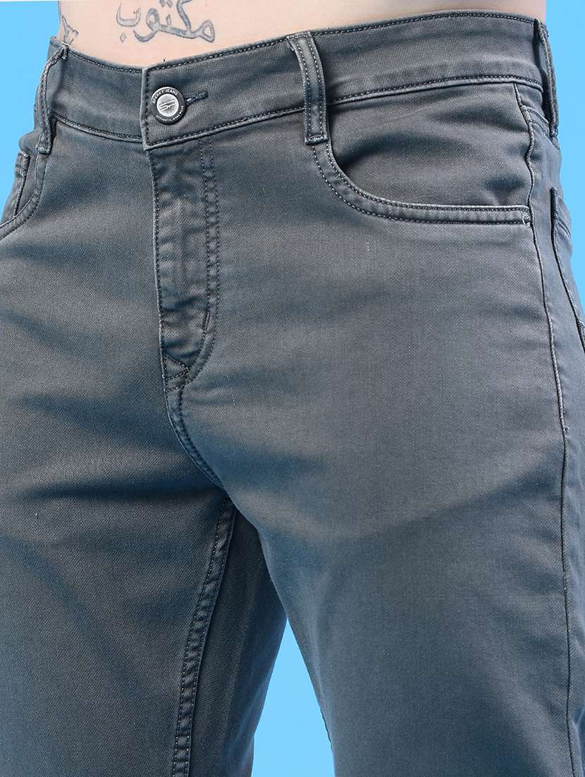 men plain mid rise full length jeans - 22317463 -  Standard Image - 2