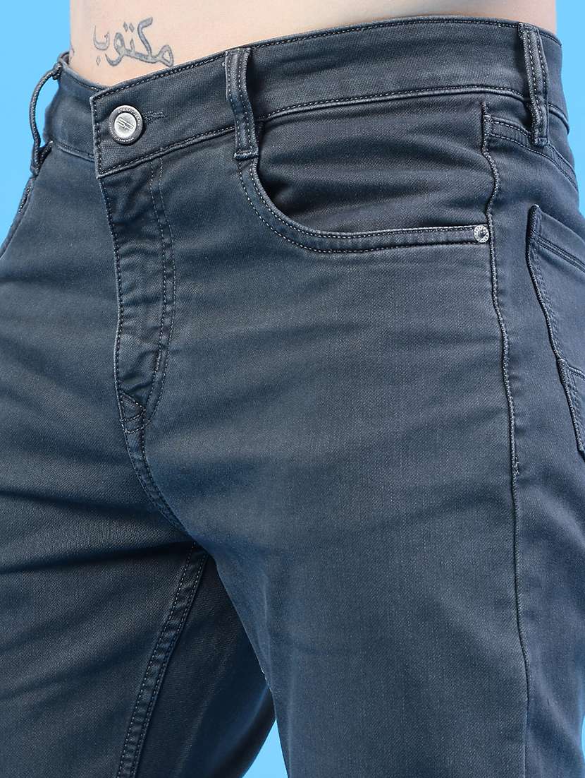 men plain mid rise full length jeans - 22317464 -  Standard Image - 2