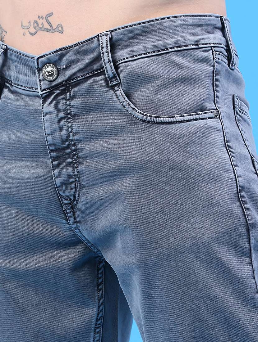 men plain mid rise full length jeans - 22317468 -  Standard Image - 2