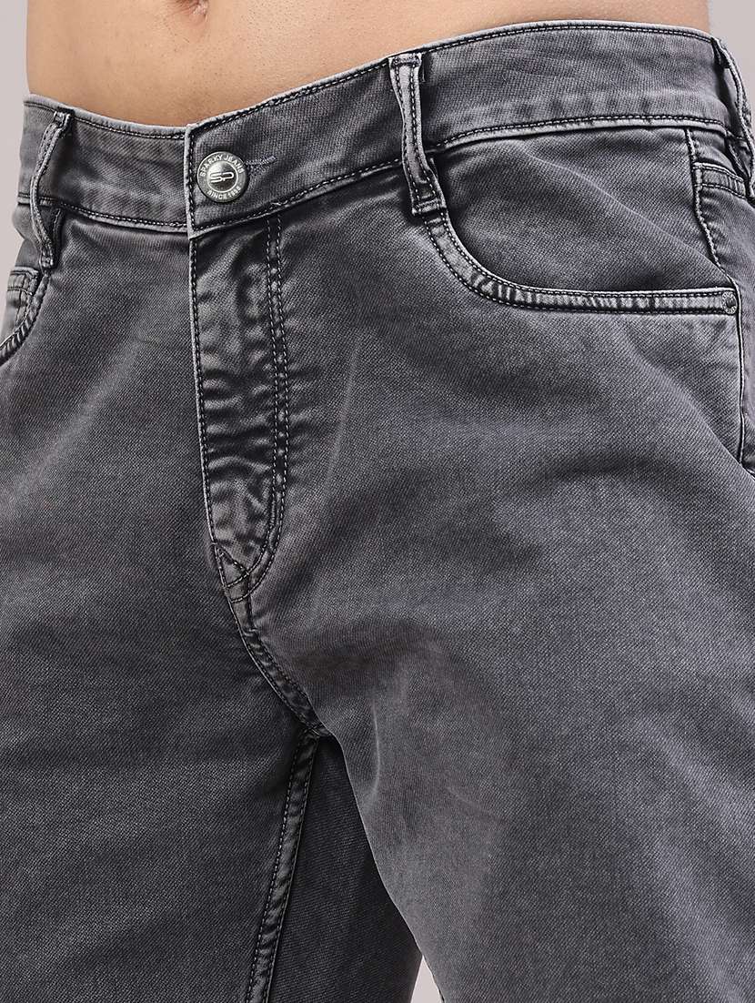 men plain mid rise full length jeans - 22317471 -  Standard Image - 2
