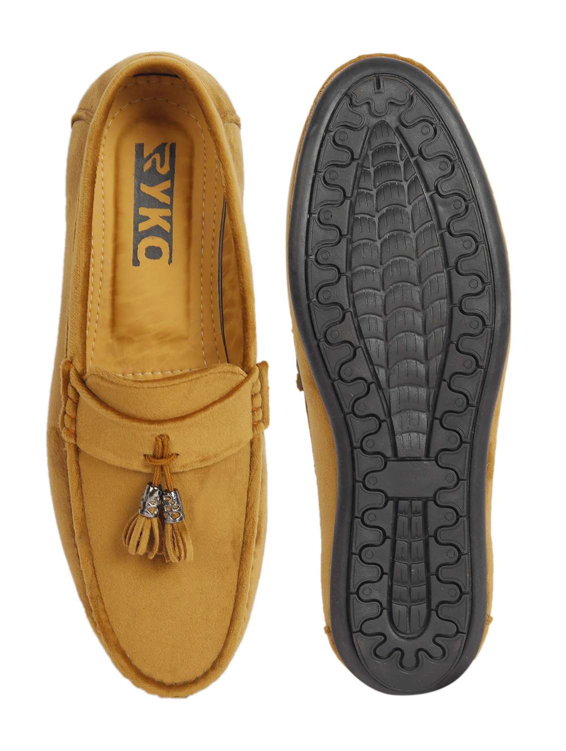 men beige slip on loafer - 22317494 -  Standard Image - 7