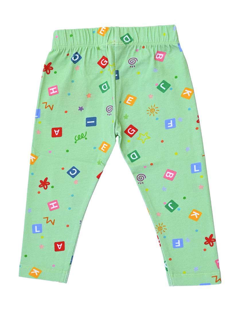 girls pack of 3 printed mid rise legging - 22317689 -  Standard Image - 2