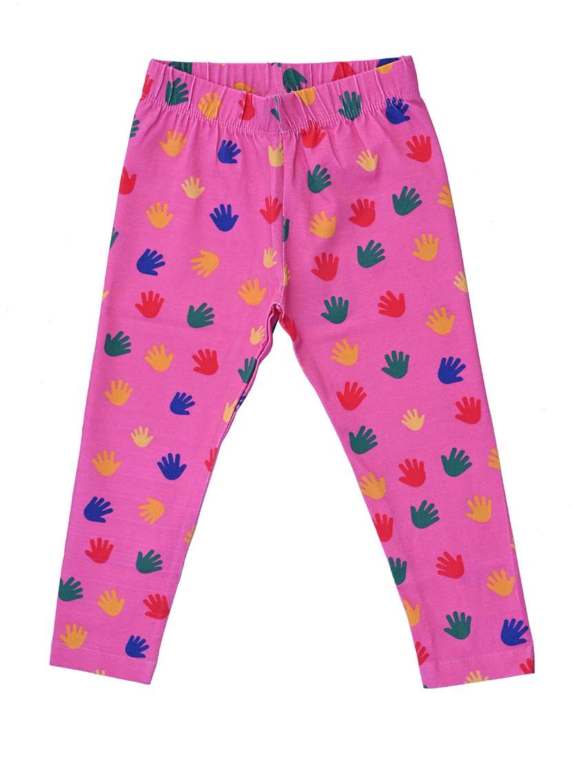 girls pack of 3 printed mid rise legging - 22317690 -  Standard Image - 2
