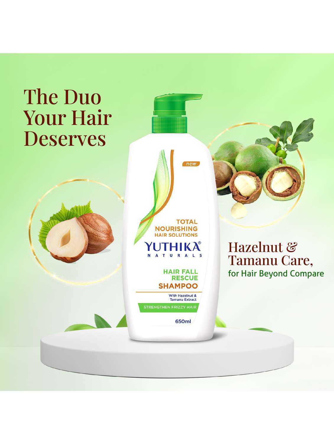 yuthika hair fall rescue shampoo 650ml - 22317722 -  Standard Image - 2