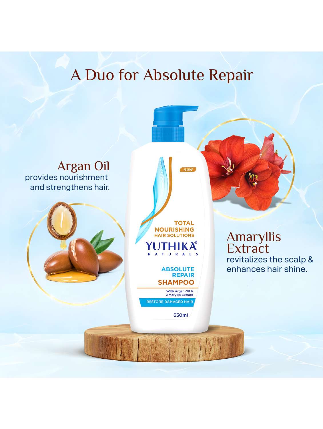 yuthika absolute repair shampoo 650ml - 22317723 -  Standard Image - 2