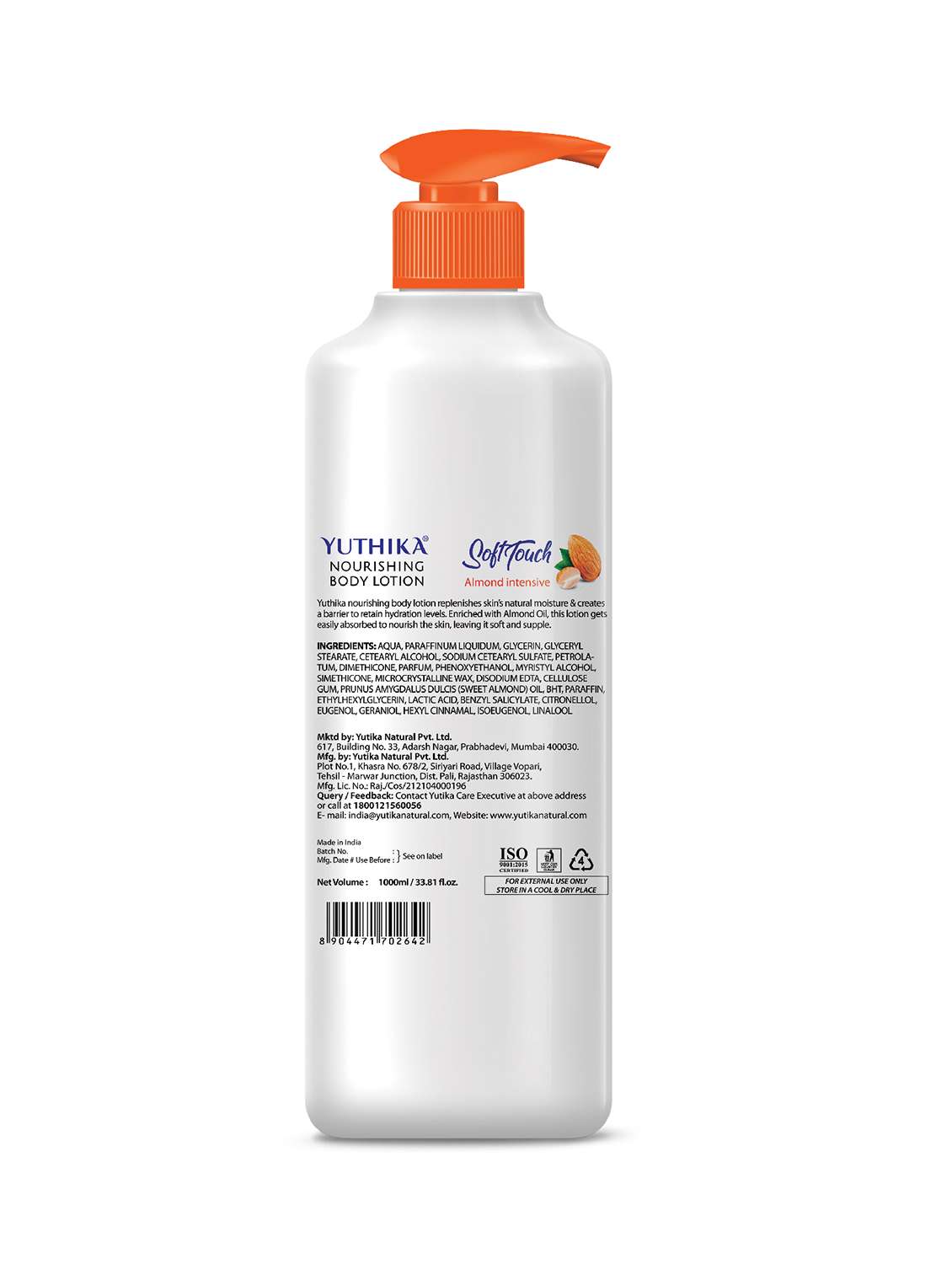 yuthika nourishing body lotion almond - 22317730 -  Standard Image - 2