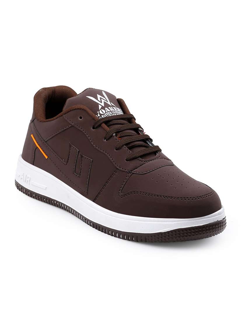 men solid lace up sneaker - 22318549 -  Standard Image - 2