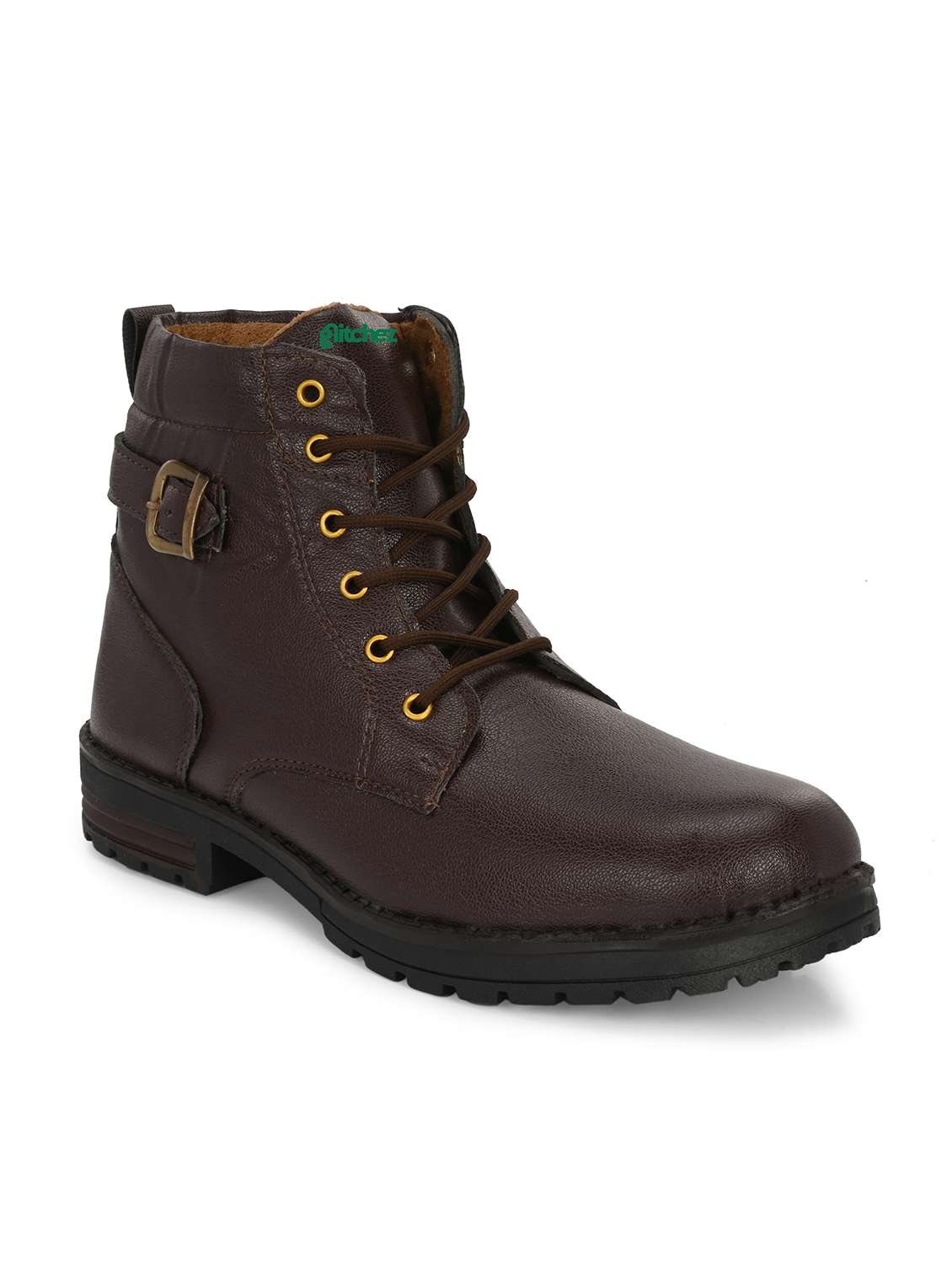 men brown lace up boot - 22318566 -  Standard Image - 2