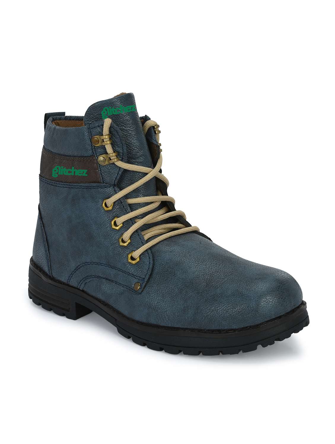 men blue lace up boot - 22318568 -  Standard Image - 2