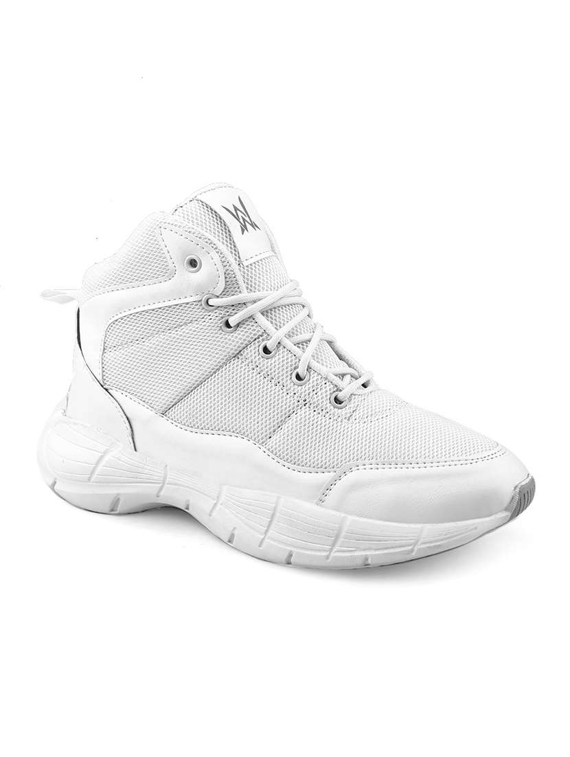 men white lace up sport shoe - 22318572 -  Standard Image - 2