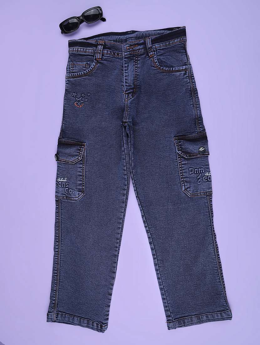 grey poly cotton washed jean
