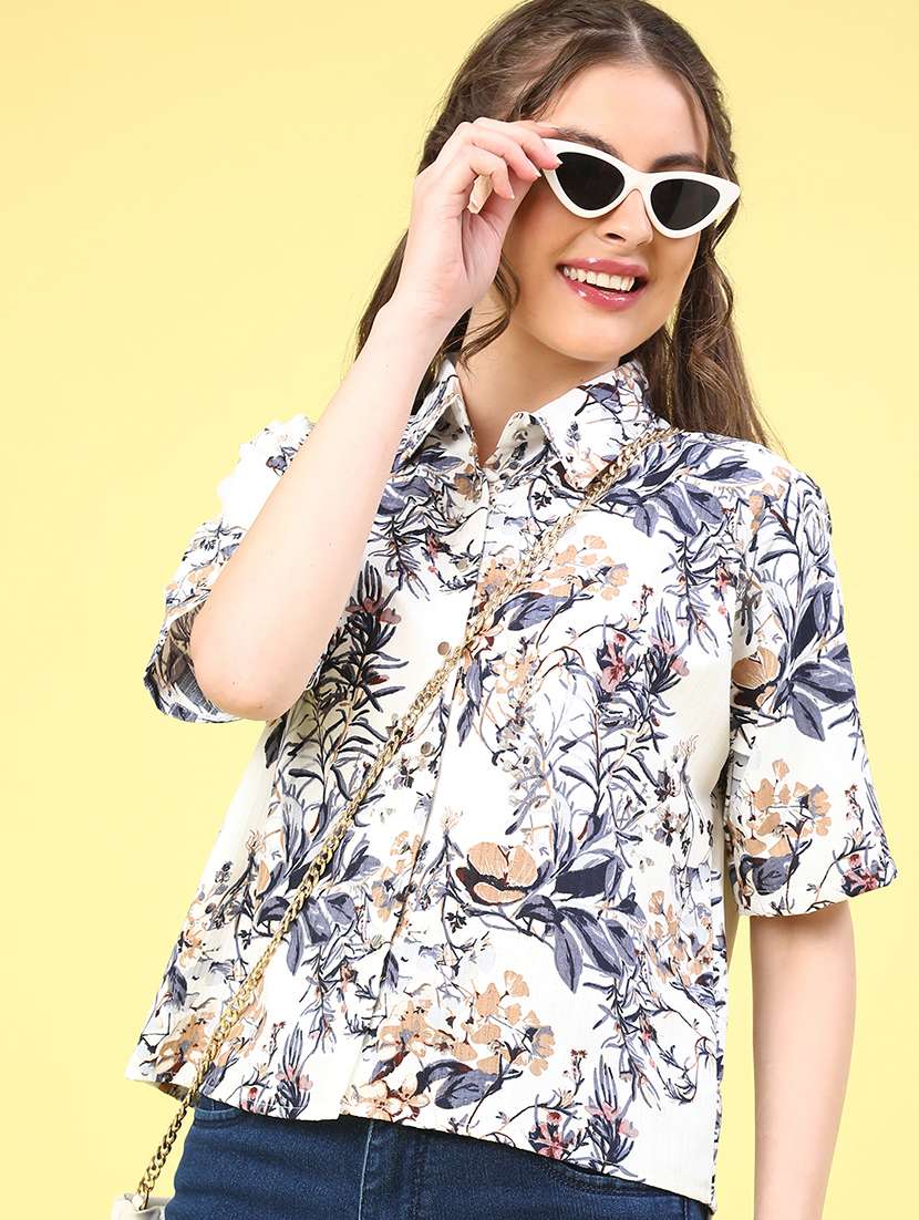 blue polyester regular shirt