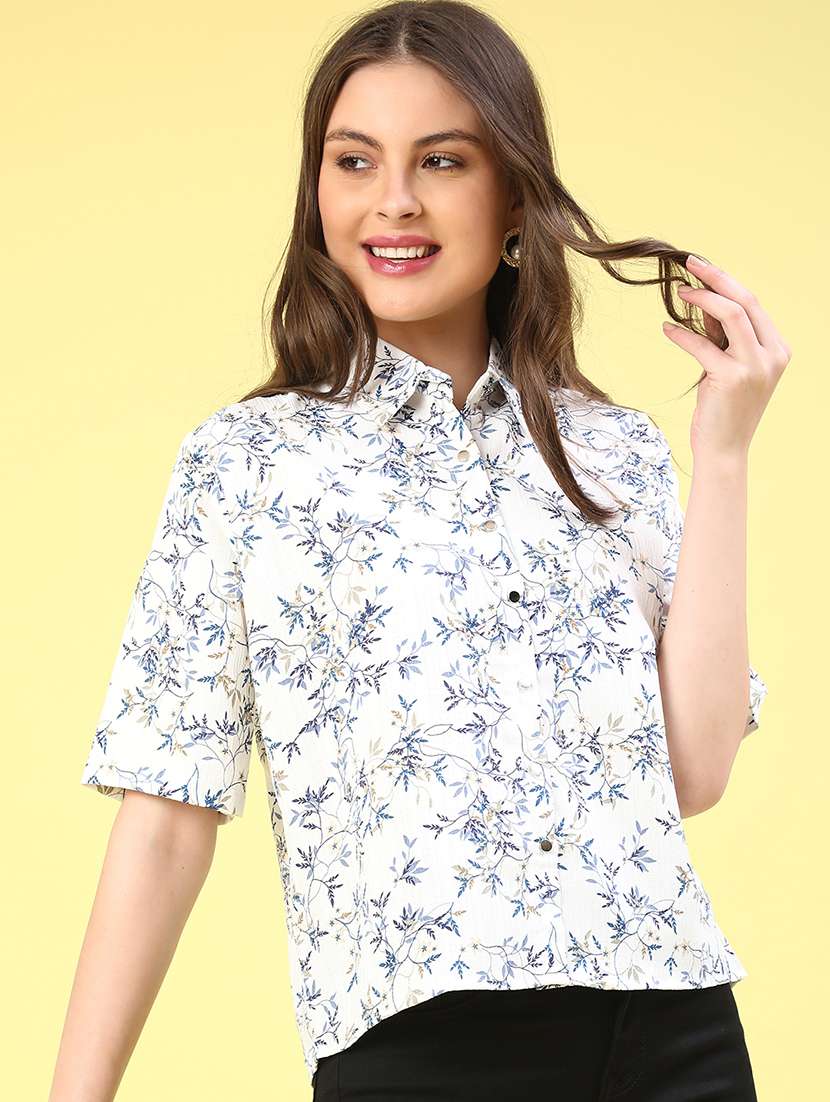 white polyester regular shirt