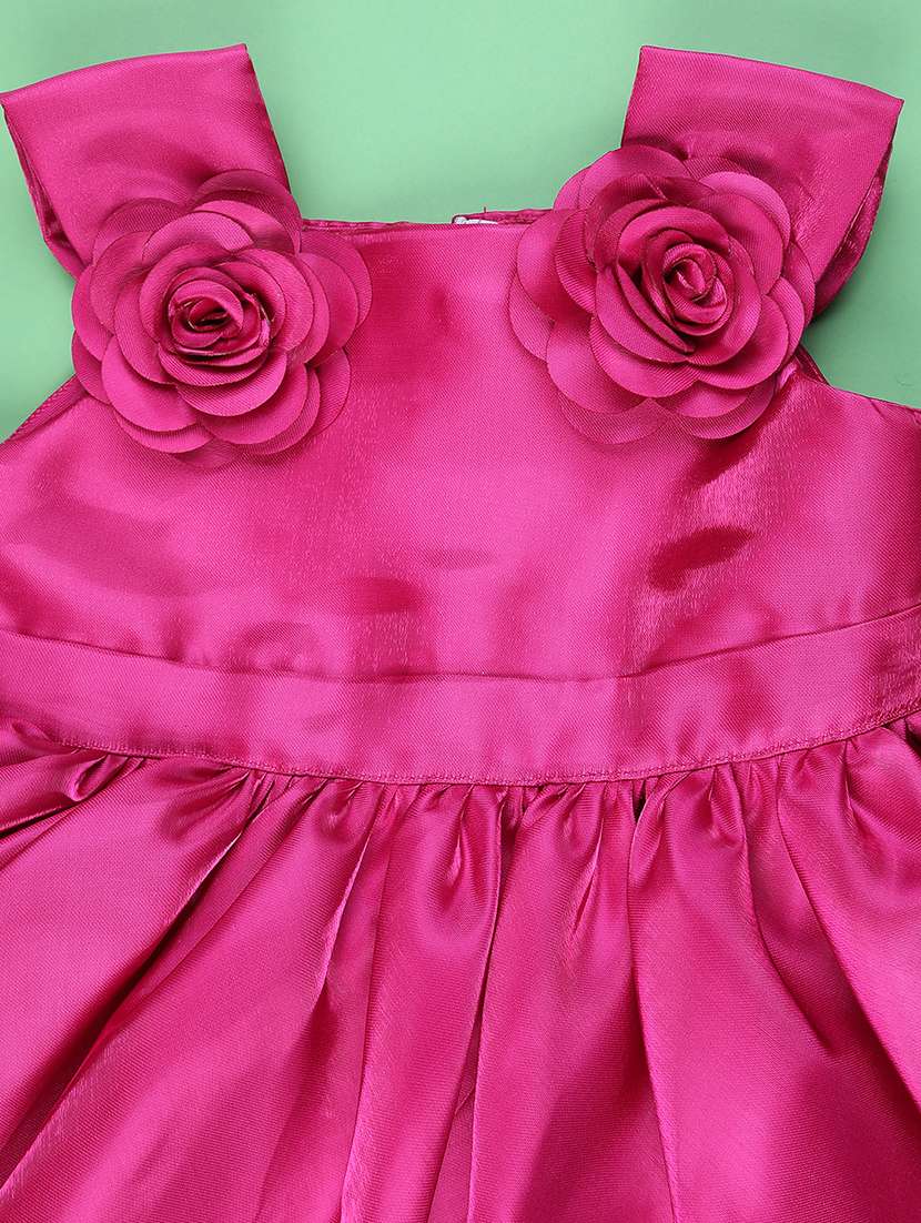 girls self designed sleeveless flared frock - 22319058 -  Standard Image - 2