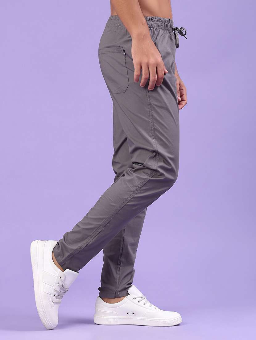 men solid mid rise chinos casual trouser - 22319164 -  Standard Image - 2