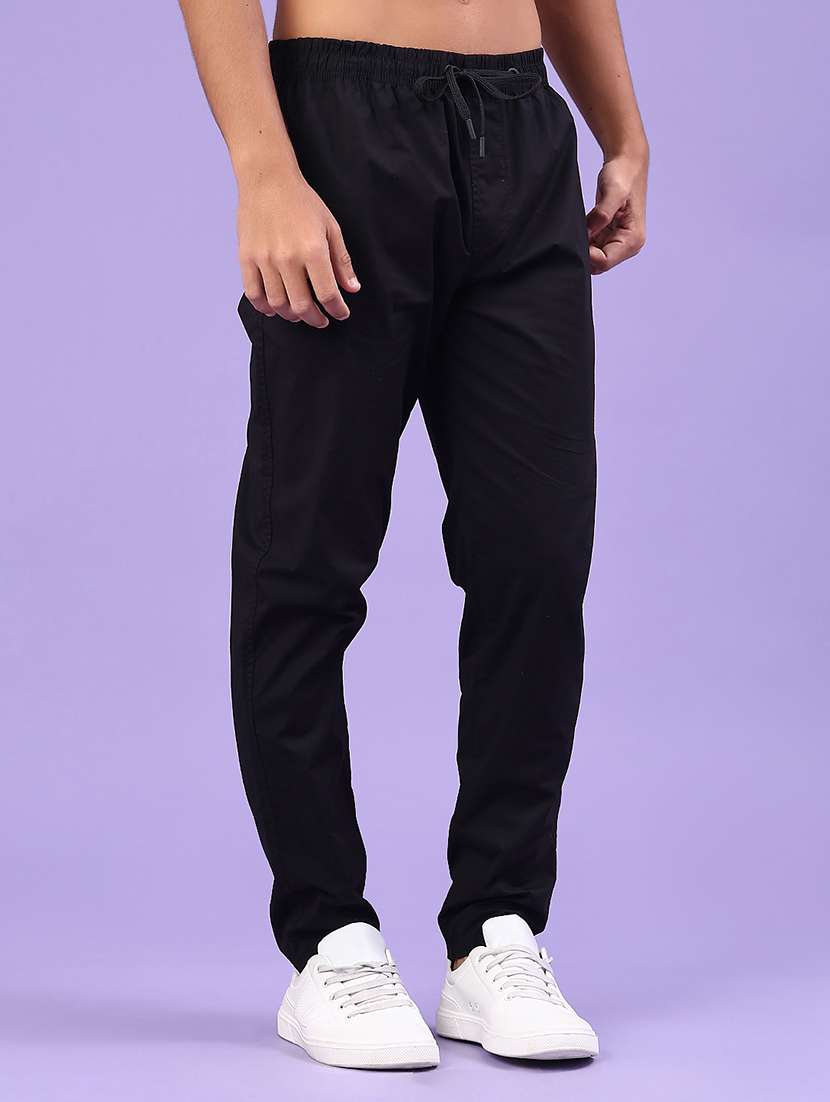 men solid mid rise chinos casual trouser - 22319165 -  Standard Image - 2