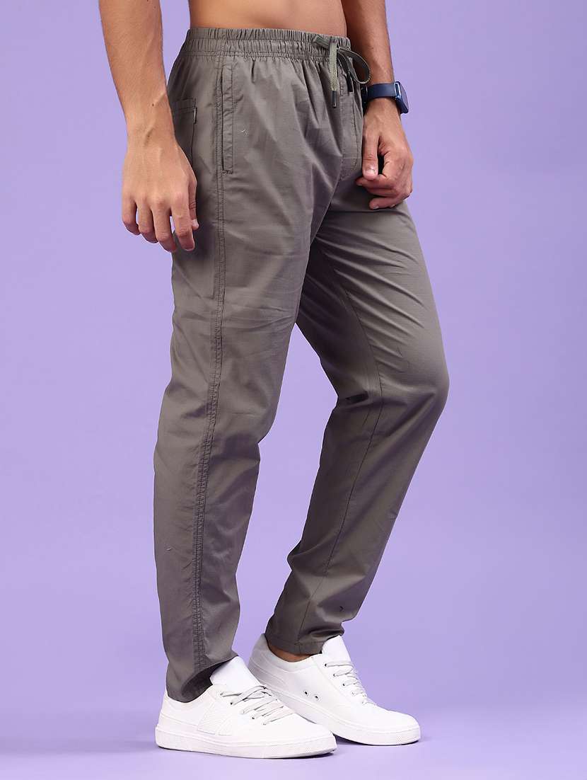 men solid mid rise chinos casual trouser - 22319167 -  Standard Image - 2