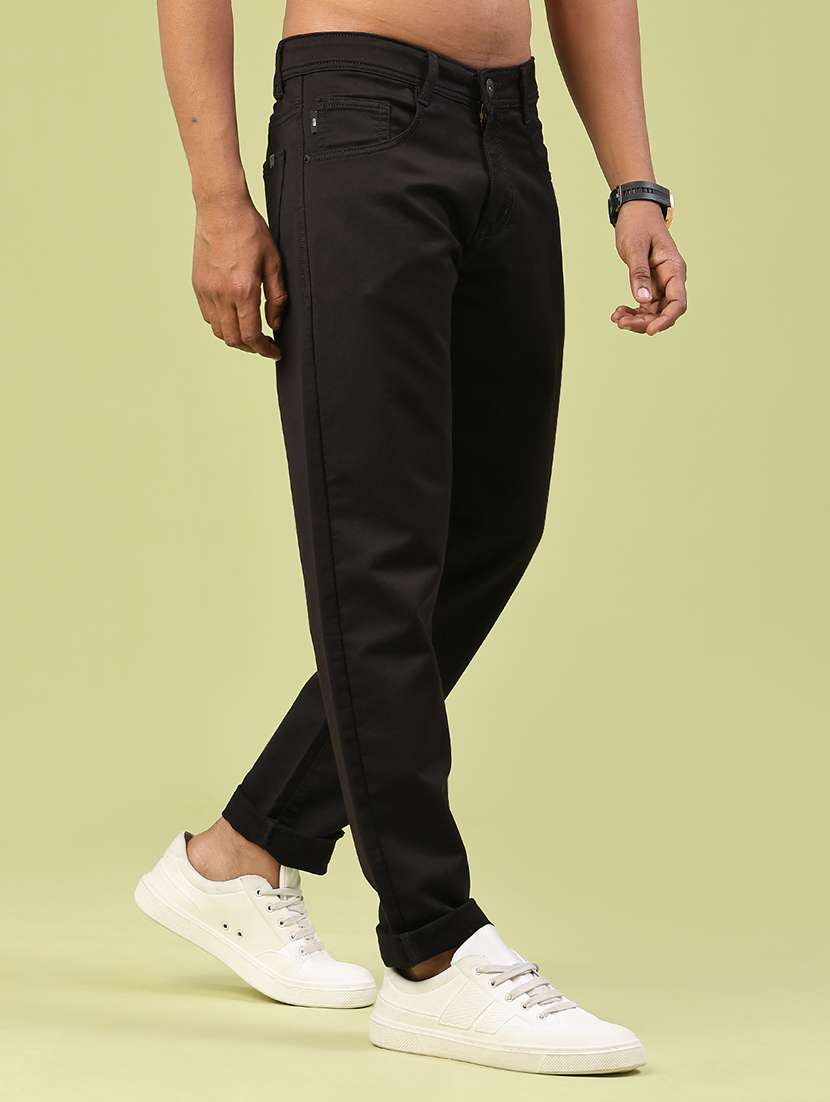 men plain mid rise full length jeans - 22319188 -  Standard Image - 2