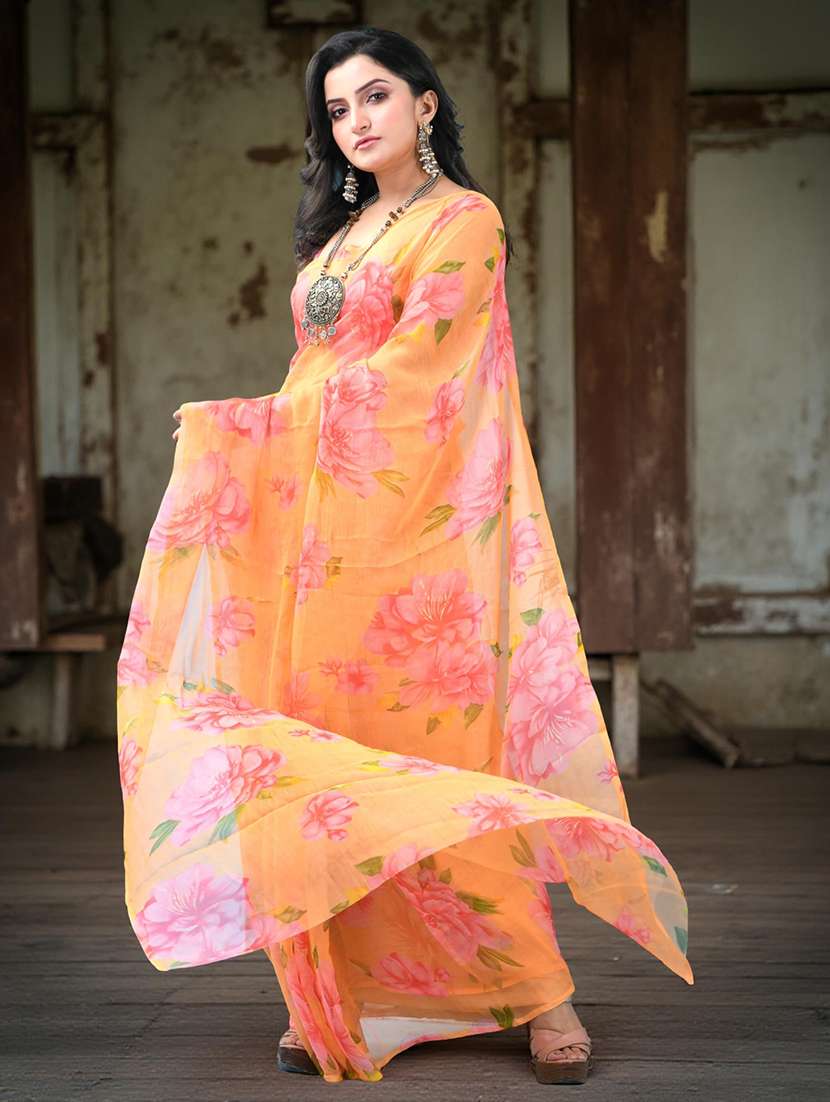 women floral printed saree - 22319626 -  Standard Image - 2