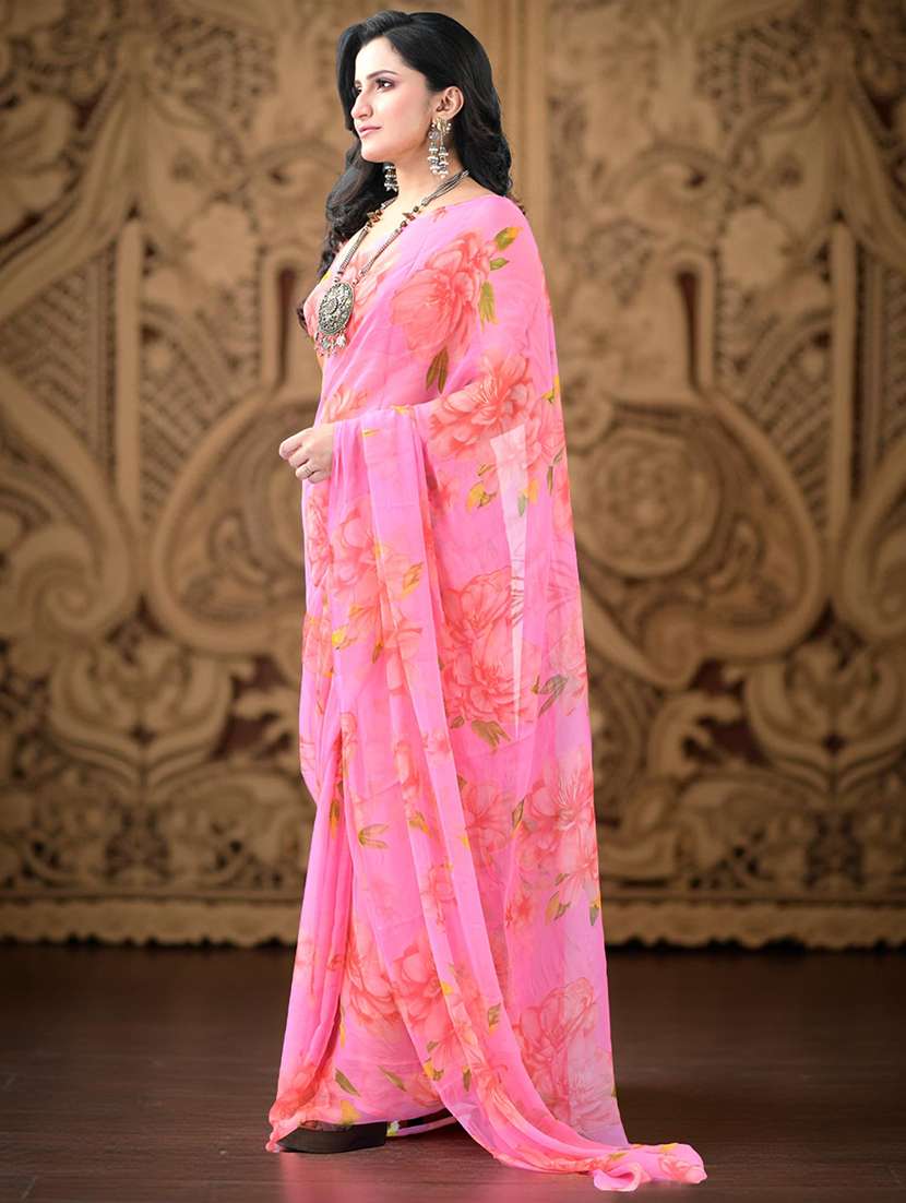 women floral printed saree - 22319627 -  Standard Image - 2
