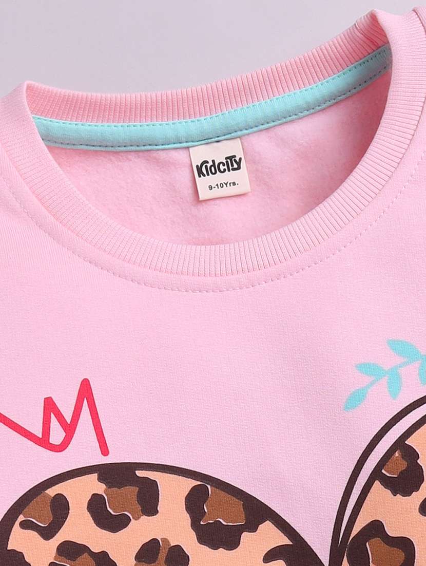 girls printed long sleeve sweatshirt - 22319736 -  Standard Image - 2