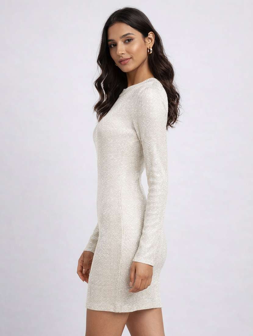 women solid long sleeve bodycon dress - 22319741 -  Standard Image - 2