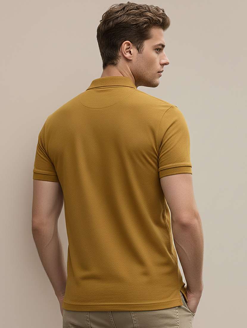 men solid short sleeve regular fit polo t-shirt - 22319784 -  Standard Image - 2