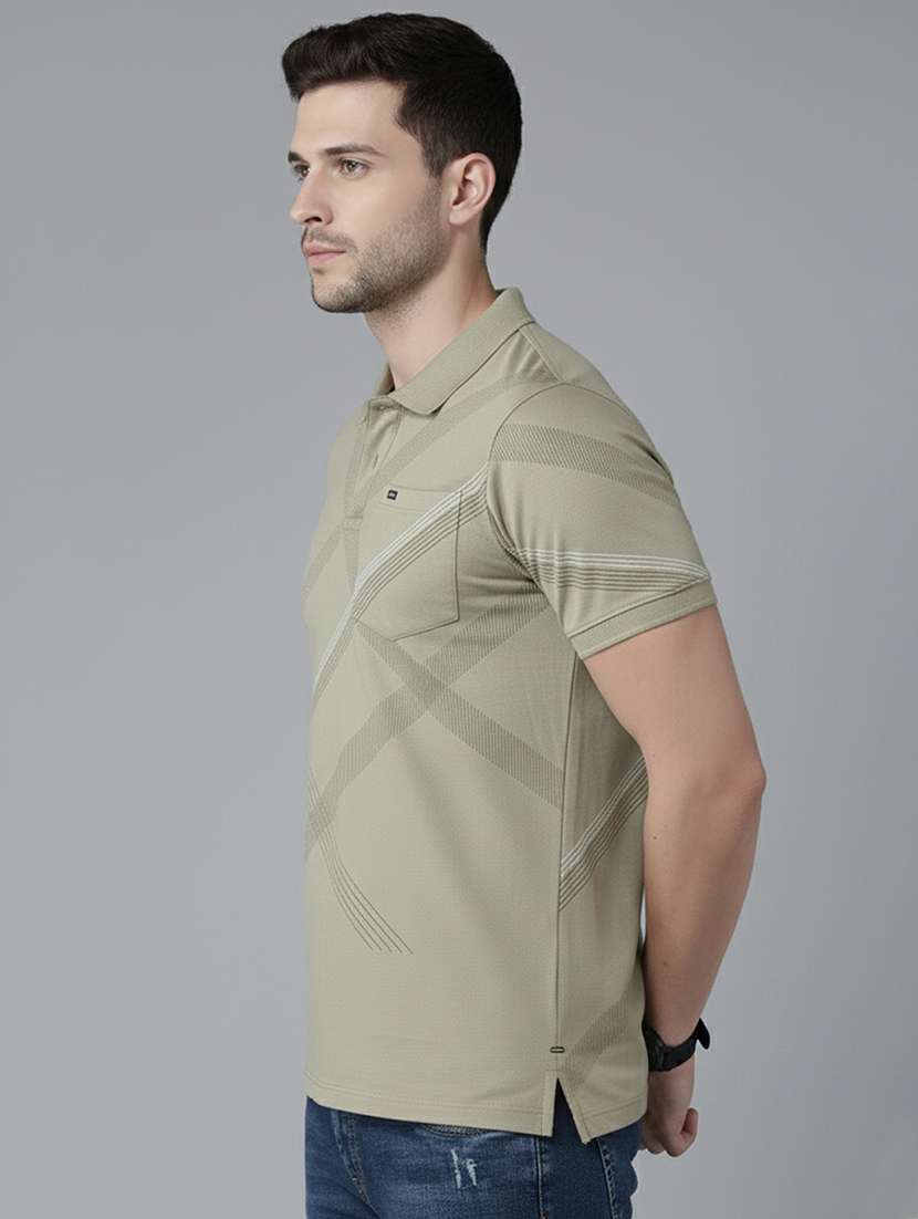men printed short sleeve regular fit polo t-shirt - 22319852 -  Standard Image - 2