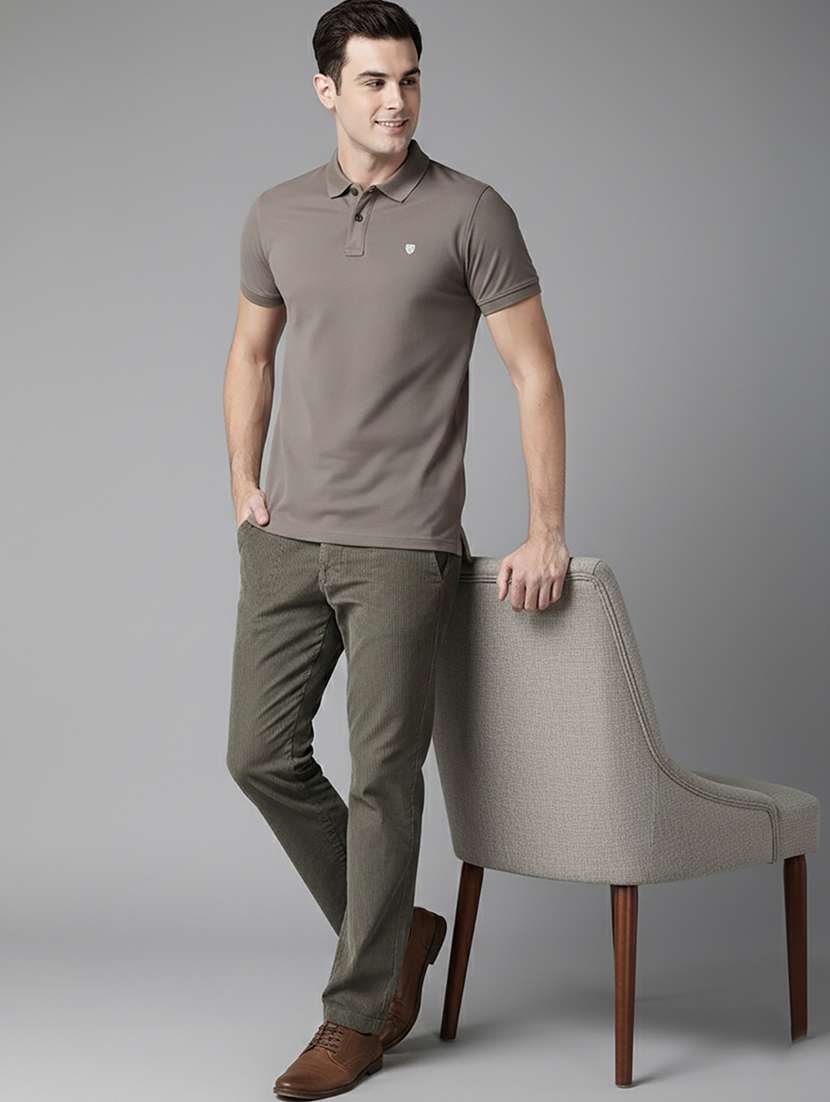 men solid short sleeve regular fit polo t-shirt - 22319875 -  Standard Image - 2