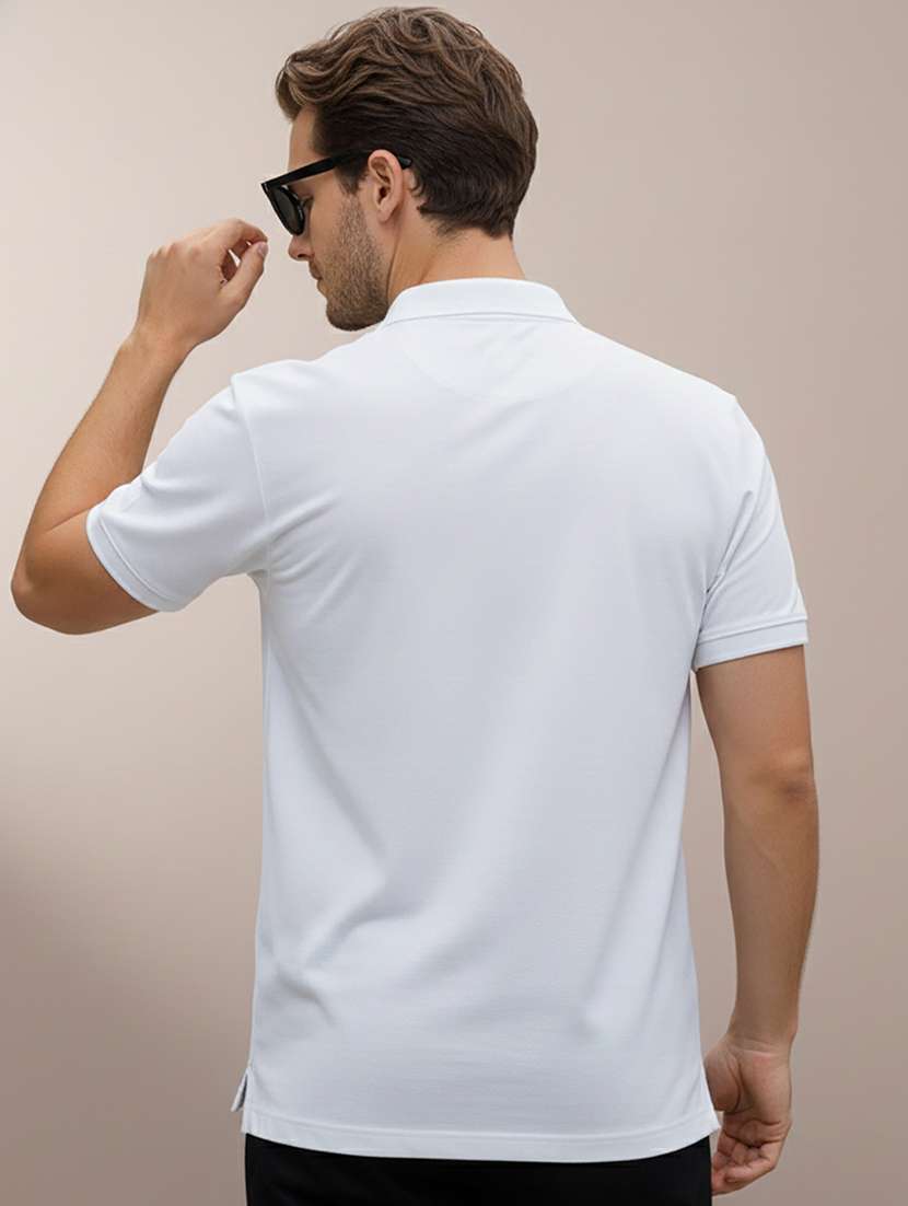 men solid short sleeve regular fit polo t-shirt - 22320048 -  Standard Image - 2